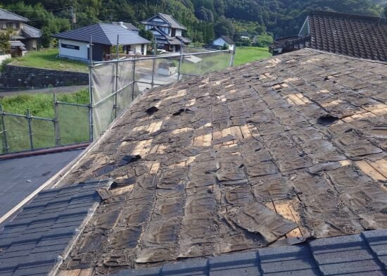 ルーフィングの劣化